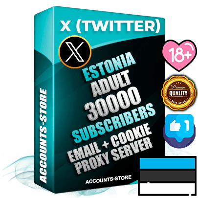 Professional Estonian PREMIUM X (Twitter) accounts of manual registration and farming for the ADULT niche with high trust history photos and tweets — fully themed and optimized for ADULT advertising and promotion — 30000 niche-related live active followers 2009–2014 registration year Verified Email (Included) + Cookie JSON for secure import and login to the account + User Agent + High-quality filling (Photo Header Posts). Fully ready for targeted campaigns and ad launches from any country. Perfectly hold ads without bans. Ideal for any earning schemes affiliate promotions and marketing projects. Quality unlimited IPv4 proxy server included.