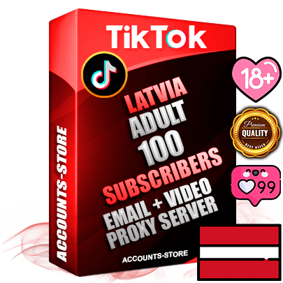 Professional Latvian PREMIUM TikTok accounts of manual registration and farming for the ADULT niche with high trust history profile photos and videos — fully themed and optimized for ADULT advertising and promotion — 100 niche-related live active subscribers 2018–2022 registration years Verified Email (included) + Cookie JSON for secure import and login to the account + User Agent + high-quality content filling (profile photo banner and videos). Fully ready for targeted campaigns and ad launches from any country. Perfectly holds ads without bans. Ideal for any earning schemes affiliate promotions and marketing projects. Quality unlimited IPv4 proxy server included.