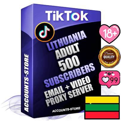 Professional Lithuanian PREMIUM TikTok accounts of manual registration and farming for the ADULT niche with high trust history profile photos and videos — fully themed and optimized for ADULT advertising and promotion — 500 niche-related live active subscribers 2018–2022 registration years Verified Email (included) + Cookie JSON for secure import and login to the account + User Agent + high-quality content filling (profile photo banner and videos). Fully ready for targeted campaigns and ad launches from any country. Perfectly holds ads without bans. Ideal for any earning schemes affiliate promotions and marketing projects. Quality unlimited IPv4 proxy server included. Professional Lithuanian PREMIUM TikTok accounts of manual registration and farming for the ADULT niche with high trust history profile photos and videos — fully themed and optimized for ADULT advertising and promotion — 500 niche-related live active subscribers 2018–2022 registration years Verified Email (included) + Cookie JSON for secure import and login to the account + User Agent + high-quality content filling (profile photo banner and videos). Fully ready for targeted campaigns and ad launches from any country. Perfectly holds ads without bans. Ideal for any earning schemes affiliate promotions and marketing projects. Quality unlimited IPv4 proxy server included.