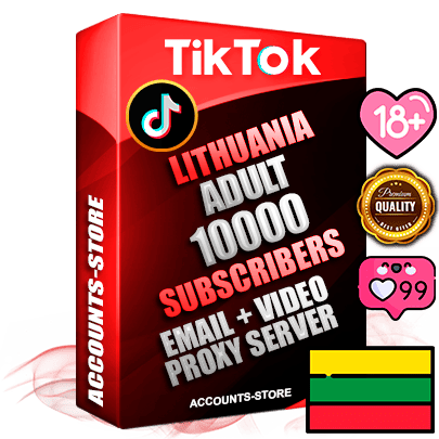 Professional Lithuanian PREMIUM TikTok accounts of manual registration and farming for the ADULT niche with high trust history profile photos and videos — fully themed and optimized for ADULT advertising and promotion — 10000 niche-related live active subscribers 2018–2022 registration years Verified Email (included) + Cookie JSON for secure import and login to the account + User Agent + high-quality content filling (profile photo banner and videos). Fully ready for targeted campaigns and ad launches from any country. Perfectly holds ads without bans. Ideal for any earning schemes affiliate promotions and marketing projects. Quality unlimited IPv4 proxy server included. Professional Lithuanian PREMIUM TikTok accounts of manual registration and farming for the ADULT niche with high trust history profile photos and videos — fully themed and optimized for ADULT advertising and promotion — 10000 niche-related live active subscribers 2018–2022 registration years Verified Email (included) + Cookie JSON for secure import and login to the account + User Agent + high-quality content filling (profile photo banner and videos). Fully ready for targeted campaigns and ad launches from any country. Perfectly holds ads without bans. Ideal for any earning schemes affiliate promotions and marketing projects. Quality unlimited IPv4 proxy server included.