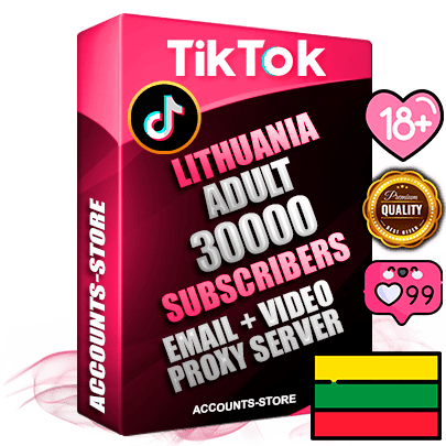 Professional Lithuanian PREMIUM TikTok accounts of manual registration and farming for the ADULT niche with high trust history profile photos and videos — fully themed and optimized for ADULT advertising and promotion — 30000 niche-related live active subscribers 2018–2022 registration years Verified Email (included) + Cookie JSON for secure import and login to the account + User Agent + high-quality content filling (profile photo banner and videos). Fully ready for targeted campaigns and ad launches from any country. Perfectly holds ads without bans. Ideal for any earning schemes affiliate promotions and marketing projects. Quality unlimited IPv4 proxy server included. Professional Lithuanian PREMIUM TikTok accounts of manual registration and farming for the ADULT niche with high trust history profile photos and videos — fully themed and optimized for ADULT advertising and promotion — 30000 niche-related live active subscribers 2018–2022 registration years Verified Email (included) + Cookie JSON for secure import and login to the account + User Agent + high-quality content filling (profile photo banner and videos). Fully ready for targeted campaigns and ad launches from any country. Perfectly holds ads without bans. Ideal for any earning schemes affiliate promotions and marketing projects. Quality unlimited IPv4 proxy server included.