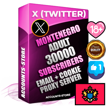 Professional Montenegrin PREMIUM X (Twitter) accounts of manual registration and farming for the ADULT niche with high trust history photos and tweets — fully themed and optimized for ADULT advertising and promotion — 30000 niche-related live active followers 2009–2014 registration year Verified Email (Included) + Cookie JSON for secure import and login to the account + User Agent + High-quality filling (Photo Header Posts). Fully ready for targeted campaigns and ad launches from any country. Perfectly hold ads without bans. Ideal for any earning schemes affiliate promotions and marketing projects. Quality unlimited IPv4 proxy server included. Professional Montenegrin PREMIUM X (Twitter) accounts of manual registration and farming for the ADULT niche with high trust history photos and tweets — fully themed and optimized for ADULT advertising and promotion — 30000 niche-related live active followers 2009–2014 registration year Verified Email (Included) + Cookie JSON for secure import and login to the account + User Agent + High-quality filling (Photo Header Posts). Fully ready for targeted campaigns and ad launches from any country. Perfectly hold ads without bans. Ideal for any earning schemes affiliate promotions and marketing projects. Quality unlimited IPv4 proxy server included.