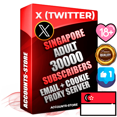 Professional Singapore PREMIUM X (Twitter) accounts of manual registration and farming for the ADULT niche with high trust history photos and tweets — fully themed and optimized for ADULT advertising and promotion — 30000 niche-related live active followers 2009–2014 registration year Verified Email (Included) + Cookie JSON for secure import and login to the account + User Agent + High-quality filling (Photo Header Posts). Fully ready for targeted campaigns and ad launches from any country. Perfectly hold ads without bans. Ideal for any earning schemes affiliate promotions and marketing projects. Quality unlimited IPv4 proxy server included.