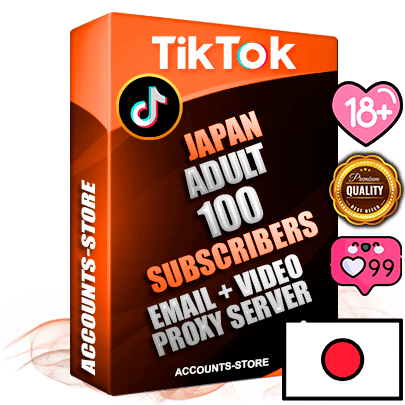 Professional Japanese PREMIUM TikTok accounts of manual registration and farming for the ADULT niche with high trust history profile photos and videos — fully themed and optimized for ADULT advertising and promotion — 100 niche-related live active subscribers 2018–2022 registration years Verified Email (included) + Cookie JSON for secure import and login to the account + User Agent + high-quality content filling (profile photo banner and videos). Fully ready for targeted campaigns and ad launches from any country. Perfectly holds ads without bans. Ideal for any earning schemes affiliate promotions and marketing projects. Quality unlimited IPv4 proxy server included. Professional Japanese PREMIUM TikTok accounts of manual registration and farming for the ADULT niche with high trust history profile photos and videos — fully themed and optimized for ADULT advertising and promotion — 100 niche-related live active subscribers 2018–2022 registration years Verified Email (included) + Cookie JSON for secure import and login to the account + User Agent + high-quality content filling (profile photo banner and videos). Fully ready for targeted campaigns and ad launches from any country. Perfectly holds ads without bans. Ideal for any earning schemes affiliate promotions and marketing projects. Quality unlimited IPv4 proxy server included.