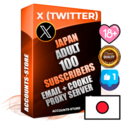 Professional Japanese PREMIUM X (Twitter) accounts of manual registration and farming for the ADULT niche with high trust history photos and tweets — fully themed and optimized for ADULT advertising and promotion — 100 niche-related live active followers 2009–2014 registration year Verified Email (Included) + Cookie JSON for secure import and login to the account + User Agent + High-quality filling (Photo Header Posts). Fully ready for targeted campaigns and ad launches from any country. Perfectly hold ads without bans. Ideal for any earning schemes affiliate promotions and marketing projects. Quality unlimited IPv4 proxy server included.