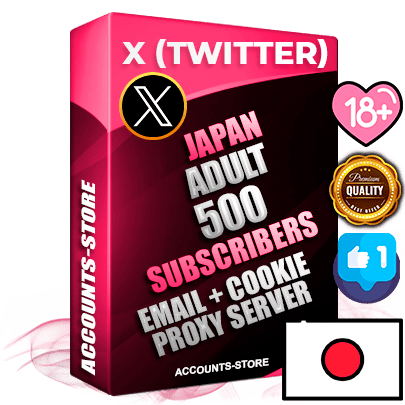Professional Japanese PREMIUM X (Twitter) accounts of manual registration and farming for the ADULT niche with high trust history photos and tweets — fully themed and optimized for ADULT advertising and promotion — 500 niche-related live active followers 2009–2014 registration year Verified Email (Included) + Cookie JSON for secure import and login to the account + User Agent + High-quality filling (Photo Header Posts). Fully ready for targeted campaigns and ad launches from any country. Perfectly hold ads without bans. Ideal for any earning schemes affiliate promotions and marketing projects. Quality unlimited IPv4 proxy server included.