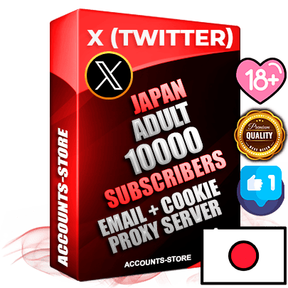 Professional Japanese PREMIUM X (Twitter) accounts of manual registration and farming for the ADULT niche with high trust history photos and tweets — fully themed and optimized for ADULT advertising and promotion — 10000 niche-related live active followers 2009–2014 registration year Verified Email (Included) + Cookie JSON for secure import and login to the account + User Agent + High-quality filling (Photo Header Posts). Fully ready for targeted campaigns and ad launches from any country. Perfectly hold ads without bans. Ideal for any earning schemes affiliate promotions and marketing projects. Quality unlimited IPv4 proxy server included. Professional Japanese PREMIUM X (Twitter) accounts of manual registration and farming for the ADULT niche with high trust history photos and tweets — fully themed and optimized for ADULT advertising and promotion — 10000 niche-related live active followers 2009–2014 registration year Verified Email (Included) + Cookie JSON for secure import and login to the account + User Agent + High-quality filling (Photo Header Posts). Fully ready for targeted campaigns and ad launches from any country. Perfectly hold ads without bans. Ideal for any earning schemes affiliate promotions and marketing projects. Quality unlimited IPv4 proxy server included.