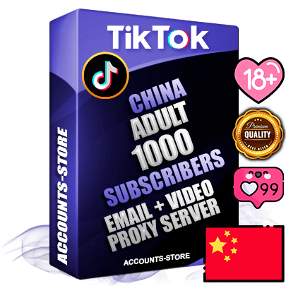 Professional Chinese PREMIUM TikTok accounts of manual registration and farming for the ADULT niche with high trust history profile photos and videos — fully themed and optimized for ADULT advertising and promotion — 1000 niche-related live active subscribers 2018–2022 registration years Verified Email (included) + Cookie JSON for secure import and login to the account + User Agent + high-quality content filling (profile photo banner and videos). Fully ready for targeted campaigns and ad launches from any country. Perfectly holds ads without bans. Ideal for any earning schemes affiliate promotions and marketing projects. Quality unlimited IPv4 proxy server included.