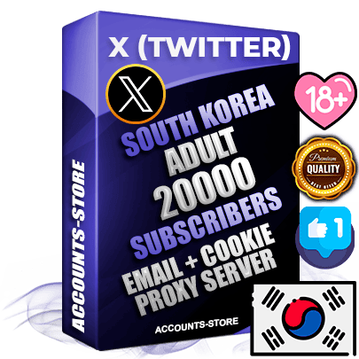 Professional Korean PREMIUM X (Twitter) accounts of manual registration and farming for the ADULT niche with high trust history photos and tweets — fully themed and optimized for ADULT advertising and promotion — 20000 niche-related live active followers 2009–2014 registration year Verified Email (Included) + Cookie JSON for secure import and login to the account + User Agent + High-quality filling (Photo Header Posts). Fully ready for targeted campaigns and ad launches from any country. Perfectly hold ads without bans. Ideal for any earning schemes affiliate promotions and marketing projects. Quality unlimited IPv4 proxy server included. Professional Korean PREMIUM X (Twitter) accounts of manual registration and farming for the ADULT niche with high trust history photos and tweets — fully themed and optimized for ADULT advertising and promotion — 20000 niche-related live active followers 2009–2014 registration year Verified Email (Included) + Cookie JSON for secure import and login to the account + User Agent + High-quality filling (Photo Header Posts). Fully ready for targeted campaigns and ad launches from any country. Perfectly hold ads without bans. Ideal for any earning schemes affiliate promotions and marketing projects. Quality unlimited IPv4 proxy server included.