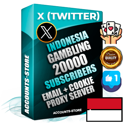 Professional Indonesian PREMIUM X (Twitter) accounts of manual registration and farming for the GAMBLING niche with high trust history photos and tweets — fully themed and optimized for GAMBLING advertising and promotion — 20000 niche-related live active followers 2009–2014 registration year Verified Email (Included) + Cookie JSON for secure import and login to the account + User Agent + High-quality filling (Photo Header Posts). Fully ready for targeted campaigns and ad launches from any country. Perfectly hold ads without bans. Ideal for any earning schemes affiliate promotions and marketing projects. Quality unlimited IPv4 proxy server included.