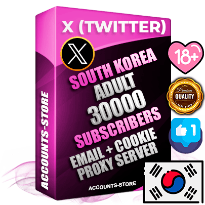 Professional Korean PREMIUM X (Twitter) accounts of manual registration and farming for the ADULT niche with high trust history photos and tweets — fully themed and optimized for ADULT advertising and promotion — 30000 niche-related live active followers 2009–2014 registration year Verified Email (Included) + Cookie JSON for secure import and login to the account + User Agent + High-quality filling (Photo Header Posts). Fully ready for targeted campaigns and ad launches from any country. Perfectly hold ads without bans. Ideal for any earning schemes affiliate promotions and marketing projects. Quality unlimited IPv4 proxy server included. Professional Korean PREMIUM X (Twitter) accounts of manual registration and farming for the ADULT niche with high trust history photos and tweets — fully themed and optimized for ADULT advertising and promotion — 30000 niche-related live active followers 2009–2014 registration year Verified Email (Included) + Cookie JSON for secure import and login to the account + User Agent + High-quality filling (Photo Header Posts). Fully ready for targeted campaigns and ad launches from any country. Perfectly hold ads without bans. Ideal for any earning schemes affiliate promotions and marketing projects. Quality unlimited IPv4 proxy server included.