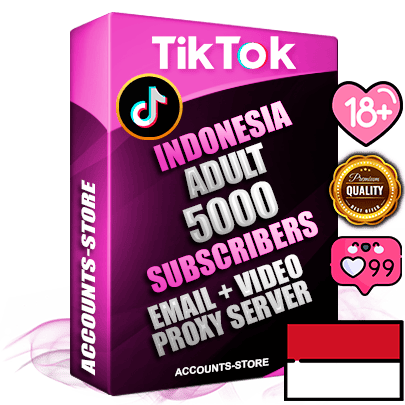 Professional Indonesian PREMIUM TikTok accounts of manual registration and farming for the ADULT niche with high trust history profile photos and videos — fully themed and optimized for ADULT advertising and promotion — 5000 niche-related live active subscribers 2018–2022 registration years Verified Email (included) + Cookie JSON for secure import and login to the account + User Agent + high-quality content filling (profile photo banner and videos). Fully ready for targeted campaigns and ad launches from any country. Perfectly holds ads without bans. Ideal for any earning schemes affiliate promotions and marketing projects. Quality unlimited IPv4 proxy server included. Professional Indonesian PREMIUM TikTok accounts of manual registration and farming for the ADULT niche with high trust history profile photos and videos — fully themed and optimized for ADULT advertising and promotion — 5000 niche-related live active subscribers 2018–2022 registration years Verified Email (included) + Cookie JSON for secure import and login to the account + User Agent + high-quality content filling (profile photo banner and videos). Fully ready for targeted campaigns and ad launches from any country. Perfectly holds ads without bans. Ideal for any earning schemes affiliate promotions and marketing projects. Quality unlimited IPv4 proxy server included.