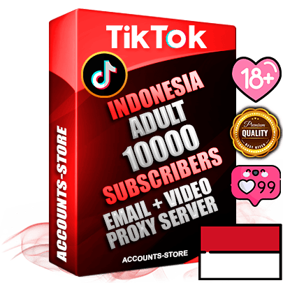 Professional Indonesian PREMIUM TikTok accounts of manual registration and farming for the ADULT niche with high trust history profile photos and videos — fully themed and optimized for ADULT advertising and promotion — 10000 niche-related live active subscribers 2018–2022 registration years Verified Email (included) + Cookie JSON for secure import and login to the account + User Agent + high-quality content filling (profile photo banner and videos). Fully ready for targeted campaigns and ad launches from any country. Perfectly holds ads without bans. Ideal for any earning schemes affiliate promotions and marketing projects. Quality unlimited IPv4 proxy server included. Professional Indonesian PREMIUM TikTok accounts of manual registration and farming for the ADULT niche with high trust history profile photos and videos — fully themed and optimized for ADULT advertising and promotion — 10000 niche-related live active subscribers 2018–2022 registration years Verified Email (included) + Cookie JSON for secure import and login to the account + User Agent + high-quality content filling (profile photo banner and videos). Fully ready for targeted campaigns and ad launches from any country. Perfectly holds ads without bans. Ideal for any earning schemes affiliate promotions and marketing projects. Quality unlimited IPv4 proxy server included.