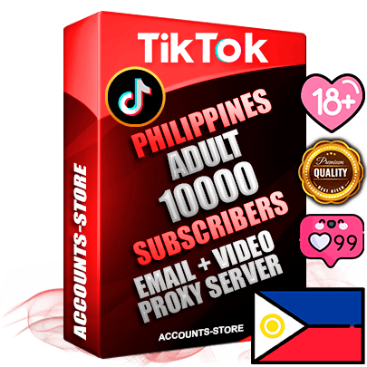 Professional Filipino PREMIUM TikTok accounts of manual registration and farming for the ADULT niche with high trust history profile photos and videos — fully themed and optimized for ADULT advertising and promotion — 10000 niche-related live active subscribers 2018–2022 registration years Verified Email (included) + Cookie JSON for secure import and login to the account + User Agent + high-quality content filling (profile photo banner and videos). Fully ready for targeted campaigns and ad launches from any country. Perfectly holds ads without bans. Ideal for any earning schemes affiliate promotions and marketing projects. Quality unlimited IPv4 proxy server included.