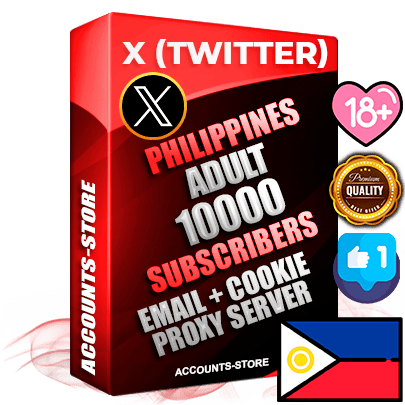 Professional Filipino PREMIUM X (Twitter) accounts of manual registration and farming for the ADULT niche with high trust history photos and tweets — fully themed and optimized for ADULT advertising and promotion — 10000 niche-related live active followers 2009–2014 registration year Verified Email (Included) + Cookie JSON for secure import and login to the account + User Agent + High-quality filling (Photo Header Posts). Fully ready for targeted campaigns and ad launches from any country. Perfectly hold ads without bans. Ideal for any earning schemes affiliate promotions and marketing projects. Quality unlimited IPv4 proxy server included.