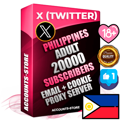 Professional Filipino PREMIUM X (Twitter) accounts of manual registration and farming for the ADULT niche with high trust history photos and tweets — fully themed and optimized for ADULT advertising and promotion — 20000 niche-related live active followers 2009–2014 registration year Verified Email (Included) + Cookie JSON for secure import and login to the account + User Agent + High-quality filling (Photo Header Posts). Fully ready for targeted campaigns and ad launches from any country. Perfectly hold ads without bans. Ideal for any earning schemes affiliate promotions and marketing projects. Quality unlimited IPv4 proxy server included.