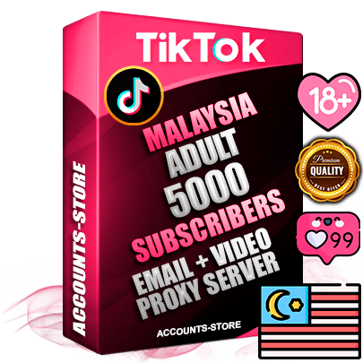 Professional Malaysian PREMIUM TikTok accounts of manual registration and farming for the ADULT niche with high trust history profile photos and videos — fully themed and optimized for ADULT advertising and promotion — 5000 niche-related live active subscribers 2018–2022 registration years Verified Email (included) + Cookie JSON for secure import and login to the account + User Agent + high-quality content filling (profile photo banner and videos). Fully ready for targeted campaigns and ad launches from any country. Perfectly holds ads without bans. Ideal for any earning schemes affiliate promotions and marketing projects. Quality unlimited IPv4 proxy server included.