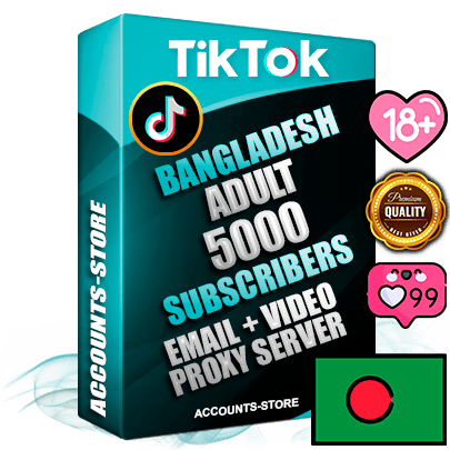 Professional Bangladeshi PREMIUM TikTok accounts of manual registration and farming for the ADULT niche with high trust history profile photos and videos — fully themed and optimized for ADULT advertising and promotion — 5000 niche-related live active subscribers 2018–2022 registration years Verified Email (included) + Cookie JSON for secure import and login to the account + User Agent + high-quality content filling (profile photo banner and videos). Fully ready for targeted campaigns and ad launches from any country. Perfectly holds ads without bans. Ideal for any earning schemes affiliate promotions and marketing projects. Quality unlimited IPv4 proxy server included. Professional Bangladeshi PREMIUM TikTok accounts of manual registration and farming for the ADULT niche with high trust history profile photos and videos — fully themed and optimized for ADULT advertising and promotion — 5000 niche-related live active subscribers 2018–2022 registration years Verified Email (included) + Cookie JSON for secure import and login to the account + User Agent + high-quality content filling (profile photo banner and videos). Fully ready for targeted campaigns and ad launches from any country. Perfectly holds ads without bans. Ideal for any earning schemes affiliate promotions and marketing projects. Quality unlimited IPv4 proxy server included.