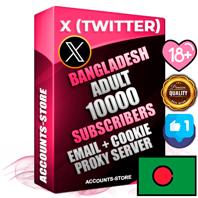 Professional Bangladeshi PREMIUM X (Twitter) accounts of manual registration and farming for the ADULT niche with high trust history photos and tweets — fully themed and optimized for ADULT advertising and promotion — 10000 niche-related live active followers 2009–2014 registration year Verified Email (Included) + Cookie JSON for secure import and login to the account + User Agent + High-quality filling (Photo Header Posts). Fully ready for targeted campaigns and ad launches from any country. Perfectly hold ads without bans. Ideal for any earning schemes affiliate promotions and marketing projects. Quality unlimited IPv4 proxy server included.