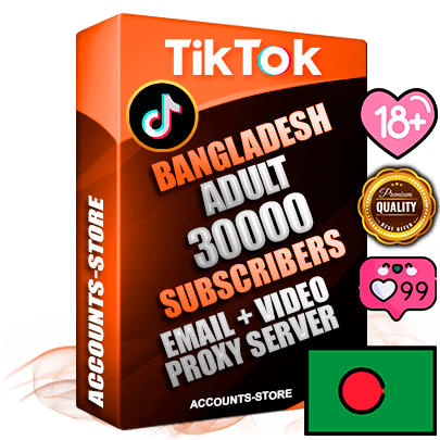 Professional Bangladeshi PREMIUM TikTok accounts of manual registration and farming for the ADULT niche with high trust history profile photos and videos — fully themed and optimized for ADULT advertising and promotion — 30000 niche-related live active subscribers 2018–2022 registration years Verified Email (included) + Cookie JSON for secure import and login to the account + User Agent + high-quality content filling (profile photo banner and videos). Fully ready for targeted campaigns and ad launches from any country. Perfectly holds ads without bans. Ideal for any earning schemes affiliate promotions and marketing projects. Quality unlimited IPv4 proxy server included.