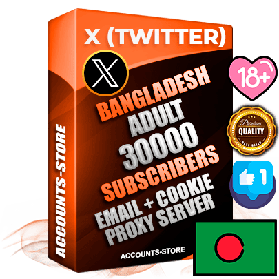 Professional Bangladeshi PREMIUM X (Twitter) accounts of manual registration and farming for the ADULT niche with high trust history photos and tweets — fully themed and optimized for ADULT advertising and promotion — 30000 niche-related live active followers 2009–2014 registration year Verified Email (Included) + Cookie JSON for secure import and login to the account + User Agent + High-quality filling (Photo Header Posts). Fully ready for targeted campaigns and ad launches from any country. Perfectly hold ads without bans. Ideal for any earning schemes affiliate promotions and marketing projects. Quality unlimited IPv4 proxy server included.