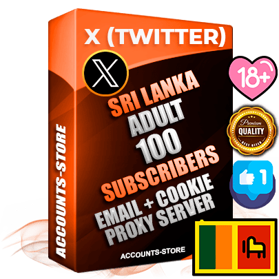 Professional Sri Lankan PREMIUM X (Twitter) accounts of manual registration and farming for the ADULT niche with high trust history photos and tweets — fully themed and optimized for ADULT advertising and promotion — 100 niche-related live active followers 2009–2014 registration year Verified Email (Included) + Cookie JSON for secure import and login to the account + User Agent + High-quality filling (Photo Header Posts). Fully ready for targeted campaigns and ad launches from any country. Perfectly hold ads without bans. Ideal for any earning schemes affiliate promotions and marketing projects. Quality unlimited IPv4 proxy server included.