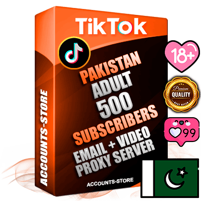 Professional Pakistani PREMIUM TikTok accounts of manual registration and farming for the ADULT niche with high trust history profile photos and videos — fully themed and optimized for ADULT advertising and promotion — 500 niche-related live active subscribers 2018–2022 registration years Verified Email (included) + Cookie JSON for secure import and login to the account + User Agent + high-quality content filling (profile photo banner and videos). Fully ready for targeted campaigns and ad launches from any country. Perfectly holds ads without bans. Ideal for any earning schemes affiliate promotions and marketing projects. Quality unlimited IPv4 proxy server included.