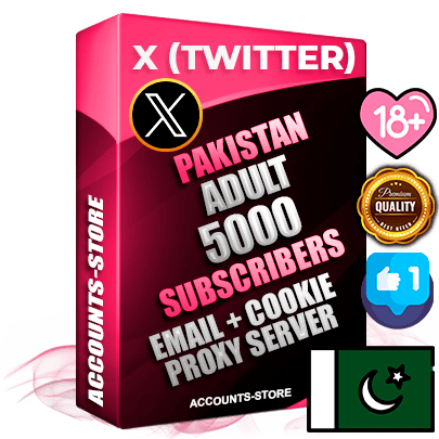Professional Pakistani PREMIUM X (Twitter) accounts of manual registration and farming for the ADULT niche with high trust history photos and tweets — fully themed and optimized for ADULT advertising and promotion — 5000 niche-related live active followers 2009–2014 registration year Verified Email (Included) + Cookie JSON for secure import and login to the account + User Agent + High-quality filling (Photo Header Posts). Fully ready for targeted campaigns and ad launches from any country. Perfectly hold ads without bans. Ideal for any earning schemes affiliate promotions and marketing projects. Quality unlimited IPv4 proxy server included.