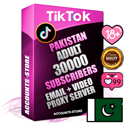Professional Pakistani PREMIUM TikTok accounts of manual registration and farming for the ADULT niche with high trust history profile photos and videos — fully themed and optimized for ADULT advertising and promotion — 30000 niche-related live active subscribers 2018–2022 registration years Verified Email (included) + Cookie JSON for secure import and login to the account + User Agent + high-quality content filling (profile photo banner and videos). Fully ready for targeted campaigns and ad launches from any country. Perfectly holds ads without bans. Ideal for any earning schemes affiliate promotions and marketing projects. Quality unlimited IPv4 proxy server included.