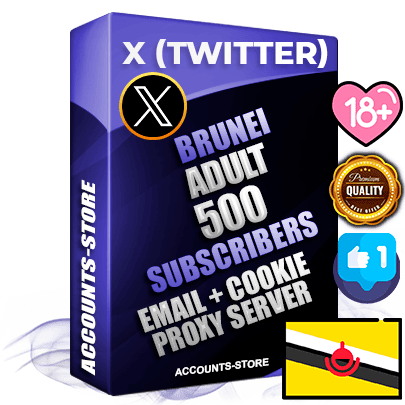 Professional Brunei PREMIUM X (Twitter) accounts of manual registration and farming for the ADULT niche with high trust history photos and tweets — fully themed and optimized for ADULT advertising and promotion — 500 niche-related live active followers 2009–2014 registration year Verified Email (Included) + Cookie JSON for secure import and login to the account + User Agent + High-quality filling (Photo Header Posts). Fully ready for targeted campaigns and ad launches from any country. Perfectly hold ads without bans. Ideal for any earning schemes affiliate promotions and marketing projects. Quality unlimited IPv4 proxy server included. Professional Brunei PREMIUM X (Twitter) accounts of manual registration and farming for the ADULT niche with high trust history photos and tweets — fully themed and optimized for ADULT advertising and promotion — 500 niche-related live active followers 2009–2014 registration year Verified Email (Included) + Cookie JSON for secure import and login to the account + User Agent + High-quality filling (Photo Header Posts). Fully ready for targeted campaigns and ad launches from any country. Perfectly hold ads without bans. Ideal for any earning schemes affiliate promotions and marketing projects. Quality unlimited IPv4 proxy server included.