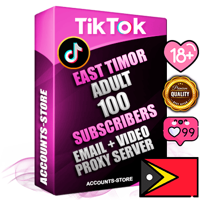 Professional Timorese PREMIUM TikTok accounts of manual registration and farming for the ADULT niche with high trust history profile photos and videos — fully themed and optimized for ADULT advertising and promotion — 100 niche-related live active subscribers 2018–2022 registration years Verified Email (included) + Cookie JSON for secure import and login to the account + User Agent + high-quality content filling (profile photo banner and videos). Fully ready for targeted campaigns and ad launches from any country. Perfectly holds ads without bans. Ideal for any earning schemes affiliate promotions and marketing projects. Quality unlimited IPv4 proxy server included.
