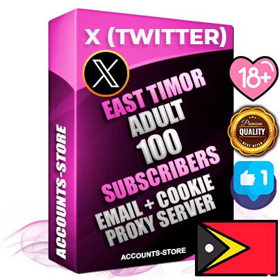 Professional Timorese PREMIUM X (Twitter) accounts of manual registration and farming for the ADULT niche with high trust history photos and tweets — fully themed and optimized for ADULT advertising and promotion — 100 niche-related live active followers 2009–2014 registration year Verified Email (Included) + Cookie JSON for secure import and login to the account + User Agent + High-quality filling (Photo Header Posts). Fully ready for targeted campaigns and ad launches from any country. Perfectly hold ads without bans. Ideal for any earning schemes affiliate promotions and marketing projects. Quality unlimited IPv4 proxy server included. Professional Timorese PREMIUM X (Twitter) accounts of manual registration and farming for the ADULT niche with high trust history photos and tweets — fully themed and optimized for ADULT advertising and promotion — 100 niche-related live active followers 2009–2014 registration year Verified Email (Included) + Cookie JSON for secure import and login to the account + User Agent + High-quality filling (Photo Header Posts). Fully ready for targeted campaigns and ad launches from any country. Perfectly hold ads without bans. Ideal for any earning schemes affiliate promotions and marketing projects. Quality unlimited IPv4 proxy server included.