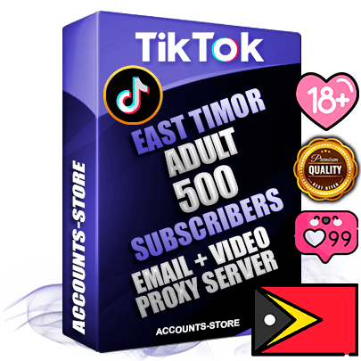 Professional Timorese PREMIUM TikTok accounts of manual registration and farming for the ADULT niche with high trust history profile photos and videos — fully themed and optimized for ADULT advertising and promotion — 500 niche-related live active subscribers 2018–2022 registration years Verified Email (included) + Cookie JSON for secure import and login to the account + User Agent + high-quality content filling (profile photo banner and videos). Fully ready for targeted campaigns and ad launches from any country. Perfectly holds ads without bans. Ideal for any earning schemes affiliate promotions and marketing projects. Quality unlimited IPv4 proxy server included.