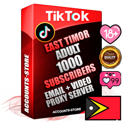 Professional Timorese PREMIUM TikTok accounts of manual registration and farming for the ADULT niche with high trust history profile photos and videos — fully themed and optimized for ADULT advertising and promotion — 1000 niche-related live active subscribers 2018–2022 registration years Verified Email (included) + Cookie JSON for secure import and login to the account + User Agent + high-quality content filling (profile photo banner and videos). Fully ready for targeted campaigns and ad launches from any country. Perfectly holds ads without bans. Ideal for any earning schemes affiliate promotions and marketing projects. Quality unlimited IPv4 proxy server included.
