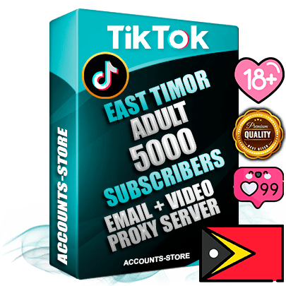 Professional Timorese PREMIUM TikTok accounts of manual registration and farming for the ADULT niche with high trust history profile photos and videos — fully themed and optimized for ADULT advertising and promotion — 5000 niche-related live active subscribers 2018–2022 registration years Verified Email (included) + Cookie JSON for secure import and login to the account + User Agent + high-quality content filling (profile photo banner and videos). Fully ready for targeted campaigns and ad launches from any country. Perfectly holds ads without bans. Ideal for any earning schemes affiliate promotions and marketing projects. Quality unlimited IPv4 proxy server included.