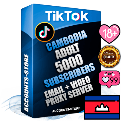Professional Cambodian PREMIUM TikTok accounts of manual registration and farming for the ADULT niche with high trust history profile photos and videos — fully themed and optimized for ADULT advertising and promotion — 5000 niche-related live active subscribers 2018–2022 registration years Verified Email (included) + Cookie JSON for secure import and login to the account + User Agent + high-quality content filling (profile photo banner and videos). Fully ready for targeted campaigns and ad launches from any country. Perfectly holds ads without bans. Ideal for any earning schemes affiliate promotions and marketing projects. Quality unlimited IPv4 proxy server included.