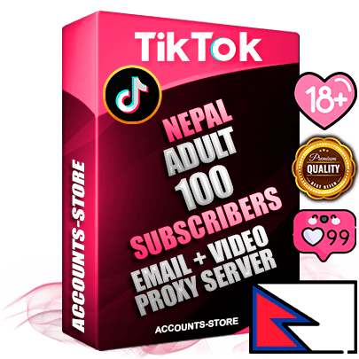Professional Nepalese PREMIUM TikTok accounts of manual registration and farming for the ADULT niche with high trust history profile photos and videos — fully themed and optimized for ADULT advertising and promotion — 100 niche-related live active subscribers 2018–2022 registration years Verified Email (included) + Cookie JSON for secure import and login to the account + User Agent + high-quality content filling (profile photo banner and videos). Fully ready for targeted campaigns and ad launches from any country. Perfectly holds ads without bans. Ideal for any earning schemes affiliate promotions and marketing projects. Quality unlimited IPv4 proxy server included.