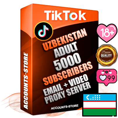 Professional Uzbek PREMIUM TikTok accounts of manual registration and farming for the ADULT niche with high trust history profile photos and videos — fully themed and optimized for ADULT advertising and promotion — 5000 niche-related live active subscribers 2018–2022 registration years Verified Email (included) + Cookie JSON for secure import and login to the account + User Agent + high-quality content filling (profile photo banner and videos). Fully ready for targeted campaigns and ad launches from any country. Perfectly holds ads without bans. Ideal for any earning schemes affiliate promotions and marketing projects. Quality unlimited IPv4 proxy server included.