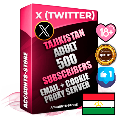 Professional Tajik PREMIUM X (Twitter) accounts of manual registration and farming for the ADULT niche with high trust history photos and tweets — fully themed and optimized for ADULT advertising and promotion — 500 niche-related live active followers 2009–2014 registration year Verified Email (Included) + Cookie JSON for secure import and login to the account + User Agent + High-quality filling (Photo Header Posts). Fully ready for targeted campaigns and ad launches from any country. Perfectly hold ads without bans. Ideal for any earning schemes affiliate promotions and marketing projects. Quality unlimited IPv4 proxy server included. Professional Tajik PREMIUM X (Twitter) accounts of manual registration and farming for the ADULT niche with high trust history photos and tweets — fully themed and optimized for ADULT advertising and promotion — 500 niche-related live active followers 2009–2014 registration year Verified Email (Included) + Cookie JSON for secure import and login to the account + User Agent + High-quality filling (Photo Header Posts). Fully ready for targeted campaigns and ad launches from any country. Perfectly hold ads without bans. Ideal for any earning schemes affiliate promotions and marketing projects. Quality unlimited IPv4 proxy server included.