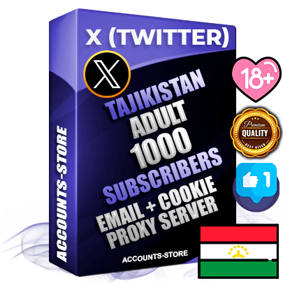 Professional Tajik PREMIUM X (Twitter) accounts of manual registration and farming for the ADULT niche with high trust history photos and tweets — fully themed and optimized for ADULT advertising and promotion — 1000 niche-related live active followers 2009–2014 registration year Verified Email (Included) + Cookie JSON for secure import and login to the account + User Agent + High-quality filling (Photo Header Posts). Fully ready for targeted campaigns and ad launches from any country. Perfectly hold ads without bans. Ideal for any earning schemes affiliate promotions and marketing projects. Quality unlimited IPv4 proxy server included. Professional Tajik PREMIUM X (Twitter) accounts of manual registration and farming for the ADULT niche with high trust history photos and tweets — fully themed and optimized for ADULT advertising and promotion — 1000 niche-related live active followers 2009–2014 registration year Verified Email (Included) + Cookie JSON for secure import and login to the account + User Agent + High-quality filling (Photo Header Posts). Fully ready for targeted campaigns and ad launches from any country. Perfectly hold ads without bans. Ideal for any earning schemes affiliate promotions and marketing projects. Quality unlimited IPv4 proxy server included.