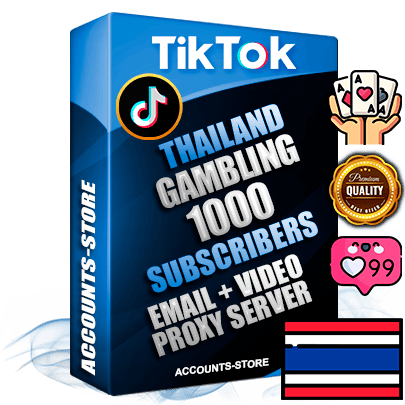 Professional Thai PREMIUM TikTok accounts of manual registration and farming for the GAMBLING niche with high trust history profile photos and videos — fully themed and optimized for GAMBLING advertising and promotion — 1000 niche-related live active subscribers 2018–2022 registration years Verified Email (included) + Cookie JSON for secure import and login to the account + User Agent + high-quality content filling (profile photo banner and videos). Fully ready for targeted campaigns and ad launches from any country. Perfectly holds ads without bans. Ideal for any earning schemes affiliate promotions and marketing projects. Quality unlimited IPv4 proxy server included. Professional Thai PREMIUM TikTok accounts of manual registration and farming for the GAMBLING niche with high trust history profile photos and videos — fully themed and optimized for GAMBLING advertising and promotion — 1000 niche-related live active subscribers 2018–2022 registration years Verified Email (included) + Cookie JSON for secure import and login to the account + User Agent + high-quality content filling (profile photo banner and videos). Fully ready for targeted campaigns and ad launches from any country. Perfectly holds ads without bans. Ideal for any earning schemes affiliate promotions and marketing projects. Quality unlimited IPv4 proxy server included.