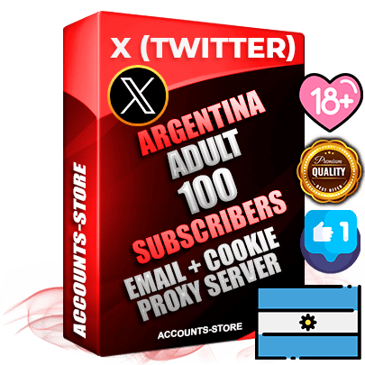Professional Argentinian PREMIUM X (Twitter) accounts of manual registration and farming for the ADULT niche with high trust history photos and tweets — fully themed and optimized for ADULT advertising and promotion — 100 niche-related live active followers 2009–2014 registration year Verified Email (Included) + Cookie JSON for secure import and login to the account + User Agent + High-quality filling (Photo Header Posts). Fully ready for targeted campaigns and ad launches from any country. Perfectly hold ads without bans. Ideal for any earning schemes affiliate promotions and marketing projects. Quality unlimited IPv4 proxy server included.