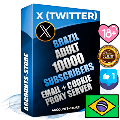 Professional Brazilian PREMIUM X (Twitter) accounts of manual registration and farming for the ADULT niche with high trust history photos and tweets — fully themed and optimized for ADULT advertising and promotion — 10000 niche-related live active followers 2009–2014 registration year Verified Email (Included) + Cookie JSON for secure import and login to the account + User Agent + High-quality filling (Photo Header Posts). Fully ready for targeted campaigns and ad launches from any country. Perfectly hold ads without bans. Ideal for any earning schemes affiliate promotions and marketing projects. Quality unlimited IPv4 proxy server included.