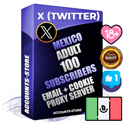 Professional Mexican PREMIUM X (Twitter) accounts of manual registration and farming for the ADULT niche with high trust history photos and tweets — fully themed and optimized for ADULT advertising and promotion — 100 niche-related live active followers 2009–2014 registration year Verified Email (Included) + Cookie JSON for secure import and login to the account + User Agent + High-quality filling (Photo Header Posts). Fully ready for targeted campaigns and ad launches from any country. Perfectly hold ads without bans. Ideal for any earning schemes affiliate promotions and marketing projects. Quality unlimited IPv4 proxy server included.