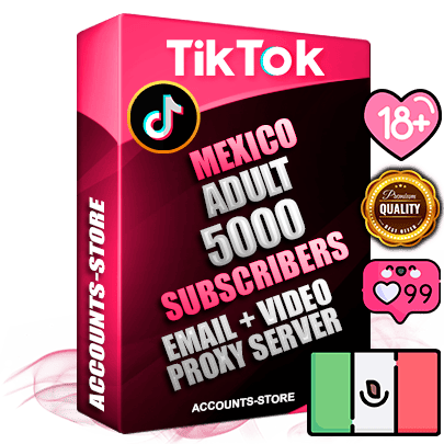 Professional Mexican PREMIUM TikTok accounts of manual registration and farming for the ADULT niche with high trust history profile photos and videos — fully themed and optimized for ADULT advertising and promotion — 5000 niche-related live active subscribers 2018–2022 registration years Verified Email (included) + Cookie JSON for secure import and login to the account + User Agent + high-quality content filling (profile photo banner and videos). Fully ready for targeted campaigns and ad launches from any country. Perfectly holds ads without bans. Ideal for any earning schemes affiliate promotions and marketing projects. Quality unlimited IPv4 proxy server included. Professional Mexican PREMIUM TikTok accounts of manual registration and farming for the ADULT niche with high trust history profile photos and videos — fully themed and optimized for ADULT advertising and promotion — 5000 niche-related live active subscribers 2018–2022 registration years Verified Email (included) + Cookie JSON for secure import and login to the account + User Agent + high-quality content filling (profile photo banner and videos). Fully ready for targeted campaigns and ad launches from any country. Perfectly holds ads without bans. Ideal for any earning schemes affiliate promotions and marketing projects. Quality unlimited IPv4 proxy server included.