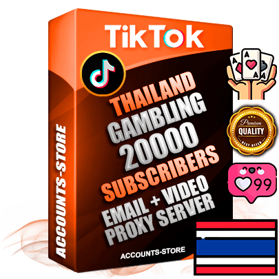 Professional Thai PREMIUM TikTok accounts of manual registration and farming for the GAMBLING niche with high trust history profile photos and videos — fully themed and optimized for GAMBLING advertising and promotion — 20000 niche-related live active subscribers 2018–2022 registration years Verified Email (included) + Cookie JSON for secure import and login to the account + User Agent + high-quality content filling (profile photo banner and videos). Fully ready for targeted campaigns and ad launches from any country. Perfectly holds ads without bans. Ideal for any earning schemes affiliate promotions and marketing projects. Quality unlimited IPv4 proxy server included. Professional Thai PREMIUM TikTok accounts of manual registration and farming for the GAMBLING niche with high trust history profile photos and videos — fully themed and optimized for GAMBLING advertising and promotion — 20000 niche-related live active subscribers 2018–2022 registration years Verified Email (included) + Cookie JSON for secure import and login to the account + User Agent + high-quality content filling (profile photo banner and videos). Fully ready for targeted campaigns and ad launches from any country. Perfectly holds ads without bans. Ideal for any earning schemes affiliate promotions and marketing projects. Quality unlimited IPv4 proxy server included.