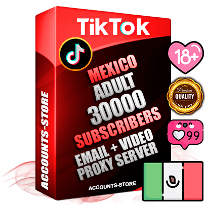Professional Mexican PREMIUM TikTok accounts of manual registration and farming for the ADULT niche with high trust history profile photos and videos — fully themed and optimized for ADULT advertising and promotion — 30000 niche-related live active subscribers 2018–2022 registration years Verified Email (included) + Cookie JSON for secure import and login to the account + User Agent + high-quality content filling (profile photo banner and videos). Fully ready for targeted campaigns and ad launches from any country. Perfectly holds ads without bans. Ideal for any earning schemes affiliate promotions and marketing projects. Quality unlimited IPv4 proxy server included. Professional Mexican PREMIUM TikTok accounts of manual registration and farming for the ADULT niche with high trust history profile photos and videos — fully themed and optimized for ADULT advertising and promotion — 30000 niche-related live active subscribers 2018–2022 registration years Verified Email (included) + Cookie JSON for secure import and login to the account + User Agent + high-quality content filling (profile photo banner and videos). Fully ready for targeted campaigns and ad launches from any country. Perfectly holds ads without bans. Ideal for any earning schemes affiliate promotions and marketing projects. Quality unlimited IPv4 proxy server included.