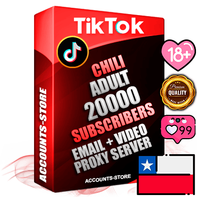 Professional Chilean PREMIUM TikTok accounts of manual registration and farming for the ADULT niche with high trust history profile photos and videos — fully themed and optimized for ADULT advertising and promotion — 20000 niche-related live active subscribers 2018–2022 registration years Verified Email (included) + Cookie JSON for secure import and login to the account + User Agent + high-quality content filling (profile photo banner and videos). Fully ready for targeted campaigns and ad launches from any country. Perfectly holds ads without bans. Ideal for any earning schemes affiliate promotions and marketing projects. Quality unlimited IPv4 proxy server included. Professional Chilean PREMIUM TikTok accounts of manual registration and farming for the ADULT niche with high trust history profile photos and videos — fully themed and optimized for ADULT advertising and promotion — 20000 niche-related live active subscribers 2018–2022 registration years Verified Email (included) + Cookie JSON for secure import and login to the account + User Agent + high-quality content filling (profile photo banner and videos). Fully ready for targeted campaigns and ad launches from any country. Perfectly holds ads without bans. Ideal for any earning schemes affiliate promotions and marketing projects. Quality unlimited IPv4 proxy server included.