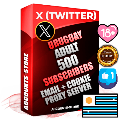 Professional Uruguayan PREMIUM X (Twitter) accounts of manual registration and farming for the ADULT niche with high trust history photos and tweets — fully themed and optimized for ADULT advertising and promotion — 500 niche-related live active followers 2009–2014 registration year Verified Email (Included) + Cookie JSON for secure import and login to the account + User Agent + High-quality filling (Photo Header Posts). Fully ready for targeted campaigns and ad launches from any country. Perfectly hold ads without bans. Ideal for any earning schemes affiliate promotions and marketing projects. Quality unlimited IPv4 proxy server included. Professional Uruguayan PREMIUM X (Twitter) accounts of manual registration and farming for the ADULT niche with high trust history photos and tweets — fully themed and optimized for ADULT advertising and promotion — 500 niche-related live active followers 2009–2014 registration year Verified Email (Included) + Cookie JSON for secure import and login to the account + User Agent + High-quality filling (Photo Header Posts). Fully ready for targeted campaigns and ad launches from any country. Perfectly hold ads without bans. Ideal for any earning schemes affiliate promotions and marketing projects. Quality unlimited IPv4 proxy server included.