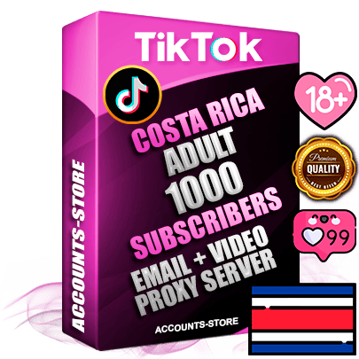 Professional Costa Rican PREMIUM TikTok accounts of manual registration and farming for the ADULT niche with high trust history profile photos and videos — fully themed and optimized for ADULT advertising and promotion — 1000 niche-related live active subscribers 2018–2022 registration years Verified Email (included) + Cookie JSON for secure import and login to the account + User Agent + high-quality content filling (profile photo banner and videos). Fully ready for targeted campaigns and ad launches from any country. Perfectly holds ads without bans. Ideal for any earning schemes affiliate promotions and marketing projects. Quality unlimited IPv4 proxy server included. Professional Costa Rican PREMIUM TikTok accounts of manual registration and farming for the ADULT niche with high trust history profile photos and videos — fully themed and optimized for ADULT advertising and promotion — 1000 niche-related live active subscribers 2018–2022 registration years Verified Email (included) + Cookie JSON for secure import and login to the account + User Agent + high-quality content filling (profile photo banner and videos). Fully ready for targeted campaigns and ad launches from any country. Perfectly holds ads without bans. Ideal for any earning schemes affiliate promotions and marketing projects. Quality unlimited IPv4 proxy server included.